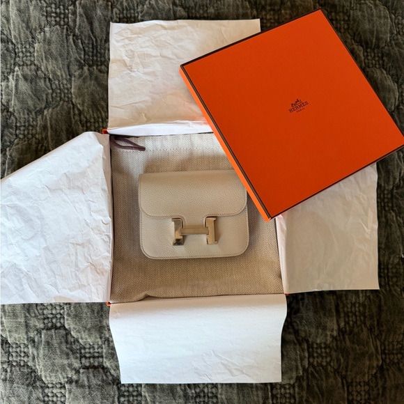 Hermes Beton Compact Slim Constance Wallet w/box and dust bag - Picture 4 of 5